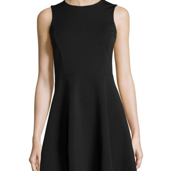 COPY - Theory Tillora Mod Knit Fit & Flare Dress BLK Size 00 Size 10 NWT 495 - Picture 2 of 5